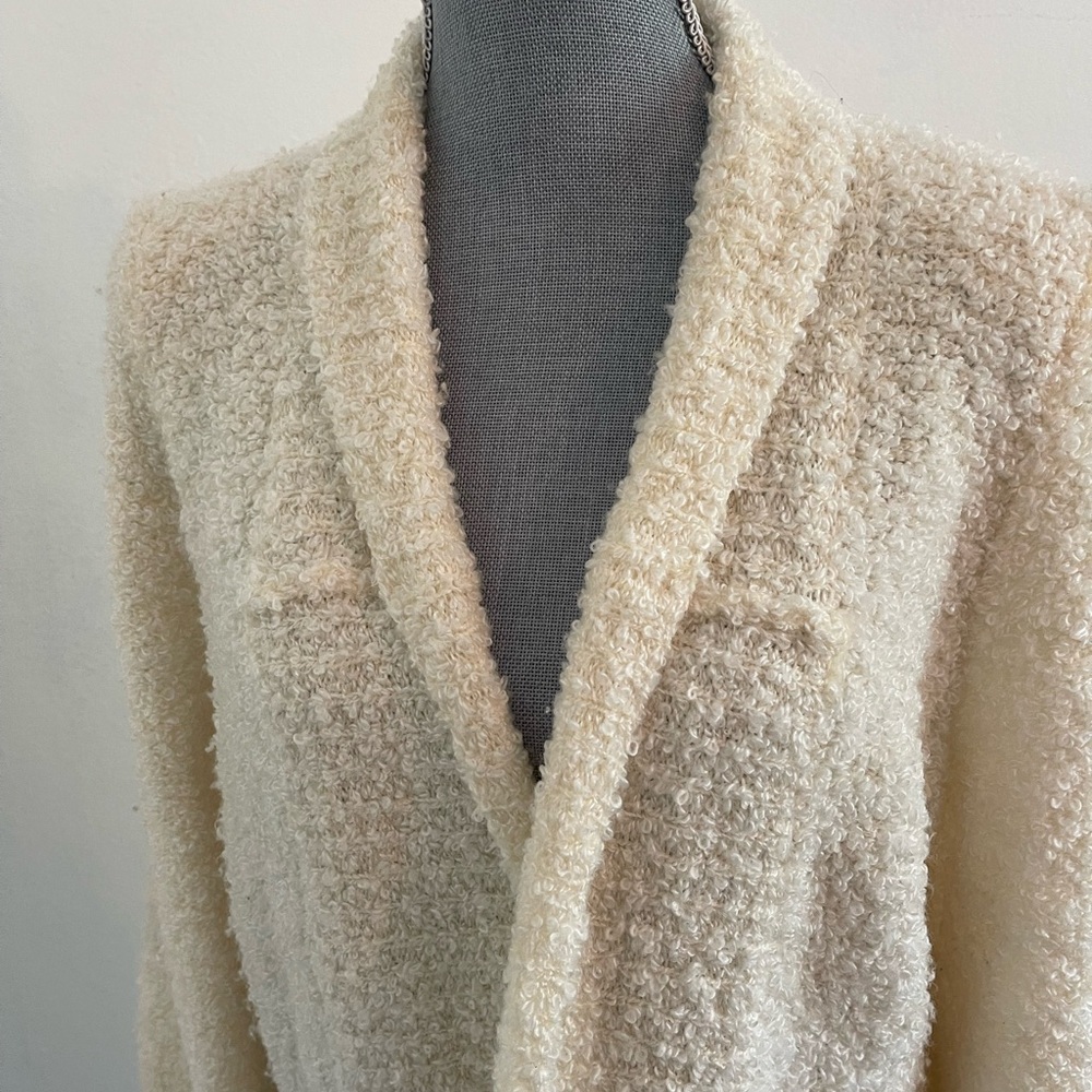 Vintage Adele  Joyce Cream Shaggy Cardigan - Picture 7 of 13